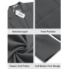 imageCOOFANDY Men Casual Blazer Sport Coats Slim Fit Lightweight Business Two Button Suit JacketsDark Grey