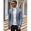 imageCOOFANDY Men Casual Blazer Sport Coats Slim Fit Lightweight Business Two Button Suit JacketsGrey Blue