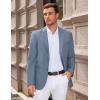 imageCOOFANDY Men Casual Blazer Sport Coats Slim Fit Lightweight Business Two Button Suit JacketsGrey Blue