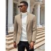 imageCOOFANDY Men Casual Blazer Sport Coats Slim Fit Lightweight Business Two Button Suit JacketsKhaki