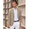 imageCOOFANDY Men Casual Blazer Sport Coats Slim Fit Lightweight Business Two Button Suit JacketsKhaki