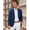 imageCOOFANDY Men Casual Blazer Sport Coats Slim Fit Lightweight Business Two Button Suit JacketsNavy Blue