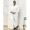 imageCOOFANDY Mens 2 Piece Suits Regular Fit Two Buttons Casual Blazer Jacket and Pants Set Tuxedo Suit for Wedding Prom BusinessWhite