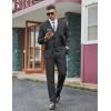 imageCOOFANDY Mens 3 Pieces Suits Classic Fit 2 Buttons Dress Suit Set Wedding Business Dinner Prom Jacket Vest PantsDark Grey