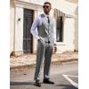imageCOOFANDY Mens 3 Pieces Suits Classic Fit 2 Buttons Dress Suit Set Wedding Business Dinner Prom Jacket Vest PantsLight Grey