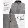 imageCOOFANDY Mens Blazer Casual Sport Coats Slim Fit One Button Suit Jacket Lightweight Sports JacketStriped Blazer  Dark Gray