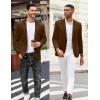 imageCOOFANDY Mens Casual Blazer Jacket One Button Suit Jackets Lightweight Knit Sport CoatLight Brown