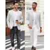 imageCOOFANDY Mens Casual Blazer Jacket One Button Suit Jackets Lightweight Knit Sport CoatWhite