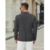 imageCOOFANDY Mens Casual Blazer Jacket Two Button Suit Jackets Lightweight Knit Sport CoatDark Grey