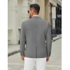 imageCOOFANDY Mens Casual Blazer Jacket Two Button Suit Jackets Lightweight Knit Sport CoatGrey