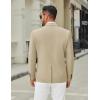 imageCOOFANDY Mens Casual Blazer Jacket Two Button Suit Jackets Lightweight Knit Sport CoatLight Khaki