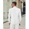 imageCOOFANDY Mens Casual Blazer Jacket Two Button Suit Jackets Lightweight Knit Sport CoatWhite
