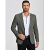 imageCOOFANDY Mens Casual Blazer Knit Sport Coat Lightweight Two Button Suit JacketArmy Green