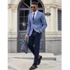 imageCOOFANDY Mens Casual Blazer Knit Sport Coat Lightweight Two Button Suit JacketBlue