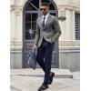 imageCOOFANDY Mens Casual Blazer Knit Sport Coat Lightweight Two Button Suit JacketGrey
