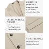 imageCOOFANDY Mens Casual Blazer Knit Sport Coat Lightweight Two Button Suit JacketLight Khaki