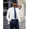 imageCOOFANDY Mens Casual Blazer Knit Sport Coat Lightweight Two Button Suit JacketWhite