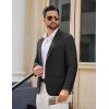 imageCOOFANDY Mens Casual Blazer Lightweight Sport Coats Two Buttons Slim Fit Suit Jacket for Business Wedding DressBlack