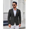 imageCOOFANDY Mens Casual Blazer Lightweight Sport Coats Two Buttons Slim Fit Suit Jacket for Business Wedding DressBlack