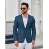 imageCOOFANDY Mens Casual Blazer Lightweight Sport Coats Two Buttons Slim Fit Suit Jacket for Business Wedding DressBlue