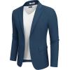 imageCOOFANDY Mens Casual Blazer Lightweight Sport Coats Two Buttons Slim Fit Suit Jacket for Business Wedding DressBlue