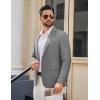 imageCOOFANDY Mens Casual Blazer Lightweight Sport Coats Two Buttons Slim Fit Suit Jacket for Business Wedding DressDark Grey