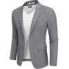 imageCOOFANDY Mens Casual Blazer Lightweight Sport Coats Two Buttons Slim Fit Suit Jacket for Business Wedding DressDark Grey