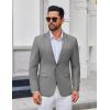 imageCOOFANDY Mens Casual Blazer Lightweight Sport Coats Two Buttons Slim Fit Suit Jacket for Business Wedding DressDark Grey