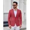 imageCOOFANDY Mens Casual Blazer Lightweight Sport Coats Two Buttons Slim Fit Suit Jacket for Business Wedding DressDark Red