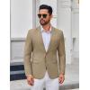 imageCOOFANDY Mens Casual Blazer Lightweight Sport Coats Two Buttons Slim Fit Suit Jacket for Business Wedding DressKhaki