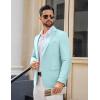 imageCOOFANDY Mens Casual Blazer Lightweight Sport Coats Two Buttons Slim Fit Suit Jacket for Business Wedding DressLight Blue