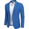 imageCOOFANDY Mens Casual Blazer Lightweight Sport Coats Two Buttons Slim Fit Suit Jacket for Business Wedding DressRoyal Blue