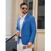 imageCOOFANDY Mens Casual Blazer Lightweight Sport Coats Two Buttons Slim Fit Suit Jacket for Business Wedding DressRoyal Blue