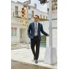 imageCOOFANDY Mens Casual Blazer Lightweight Suit Jacket Slim Fit Sport Coats for MenDark Blue