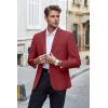 imageCOOFANDY Mens Casual Blazer Lightweight Suit Jacket Slim Fit Sport Coats for MenDark Red