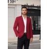 imageCOOFANDY Mens Casual Blazer Lightweight Suit Jacket Slim Fit Sport Coats for MenDark Red