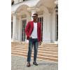 imageCOOFANDY Mens Casual Blazer Lightweight Suit Jacket Slim Fit Sport Coats for MenDark Red