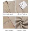 imageCOOFANDY Mens Casual Blazer Lightweight Suit Jacket Slim Fit Sport Coats for MenKhaki