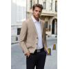 imageCOOFANDY Mens Casual Blazer Lightweight Suit Jacket Slim Fit Sport Coats for MenKhaki