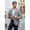 imageCOOFANDY Mens Casual Blazer Lightweight Suit Jacket Slim Fit Sport Coats for MenLight Grey