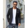 imageCOOFANDY Mens Casual Blazer One Button Sport Coats Lightweight Suit JacketBlack