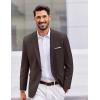 imageCOOFANDY Mens Casual Blazer One Button Sport Coats Lightweight Suit JacketBrown