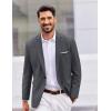imageCOOFANDY Mens Casual Blazer One Button Sport Coats Lightweight Suit JacketDark Grey