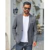 imageCOOFANDY Mens Casual Blazer One Button Sport Coats Lightweight Suit JacketGrey