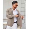 imageCOOFANDY Mens Casual Blazer One Button Sport Coats Lightweight Suit JacketKhaki