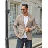 imageCOOFANDY Mens Casual Blazer One Button Sport Coats Lightweight Suit JacketKhaki