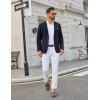 imageCOOFANDY Mens Casual Blazer One Button Sport Coats Lightweight Suit JacketNavy Blue