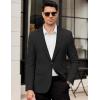imageCOOFANDY Mens Casual Blazer Regular Fit Lightweight Sport Coats One Button Suit Jacket Dress Blazer JacketsBlack