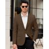 imageCOOFANDY Mens Casual Blazer Regular Fit Lightweight Sport Coats One Button Suit Jacket Dress Blazer JacketsBrown