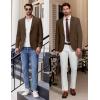 imageCOOFANDY Mens Casual Blazer Regular Fit Lightweight Sport Coats One Button Suit Jacket Dress Blazer JacketsBrown